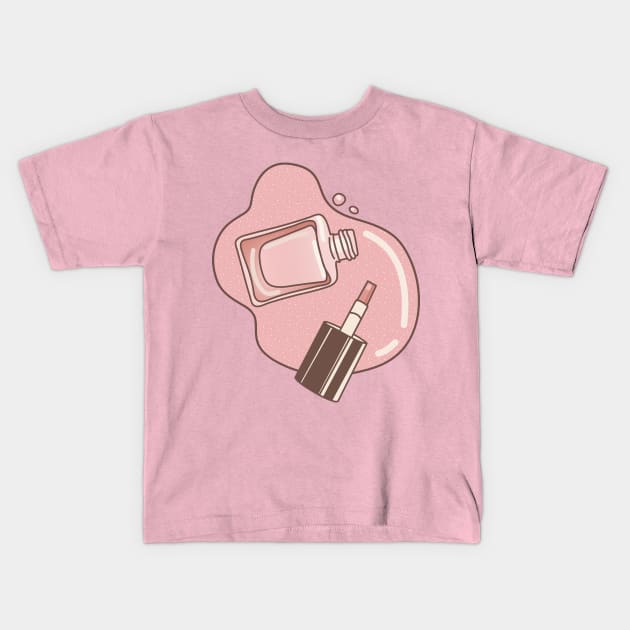 nail polish Kids T-Shirt by Wlaurence